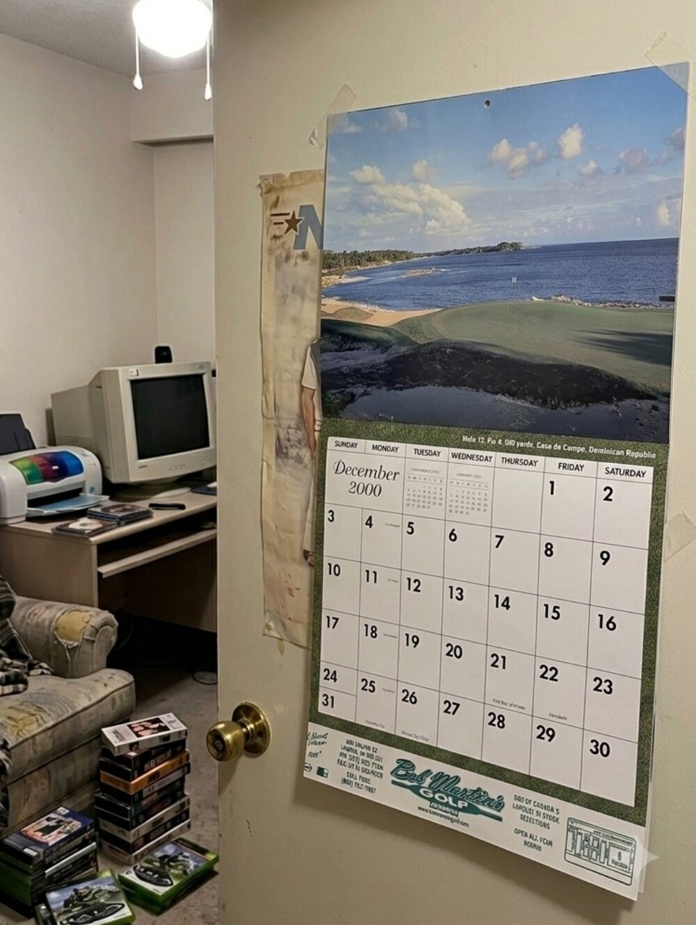 2001 ⛳ Golf Calendar - Bob Martin's Golf (13 Month Calendar) 🇨🇦